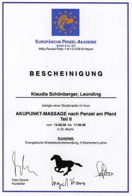 APM Kurs Bestätigung
